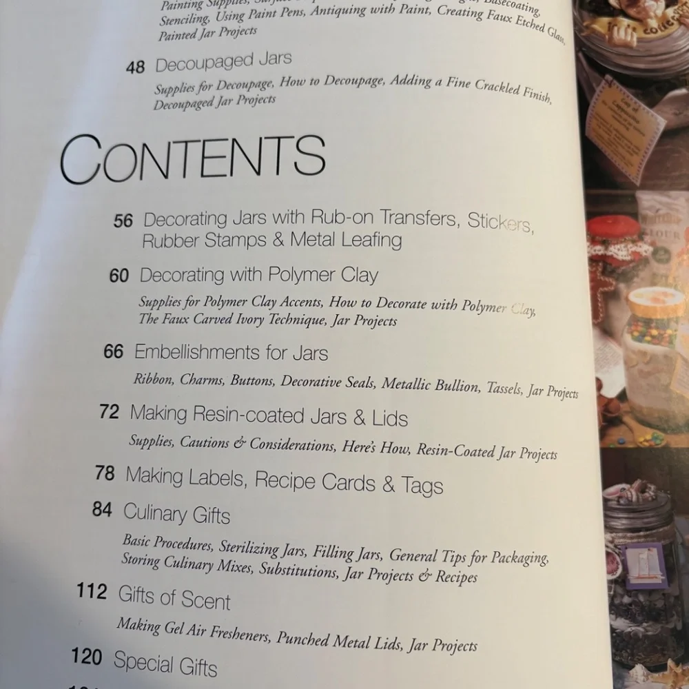 Craft Book Jazzy Jars Glorious Gift Ideas Paperback Very Good Condition